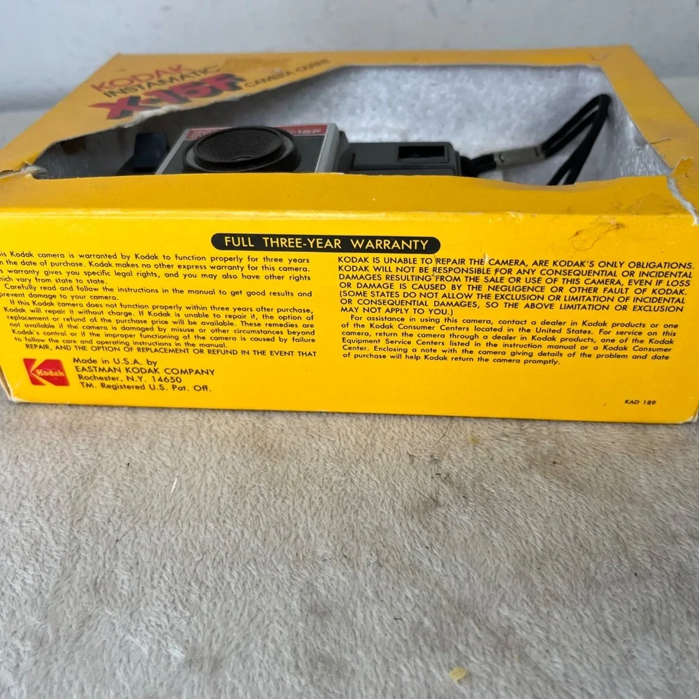 Kodak Instamatic X-15F Camera Outfit - Original Box Vintage Collectible